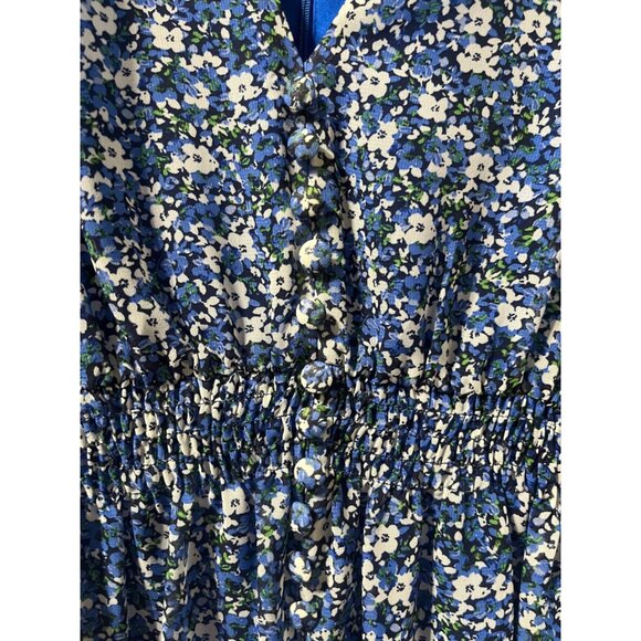 Just Taylor Floral Print Chiffon Dress, Size 10 - Picture 4 of 12